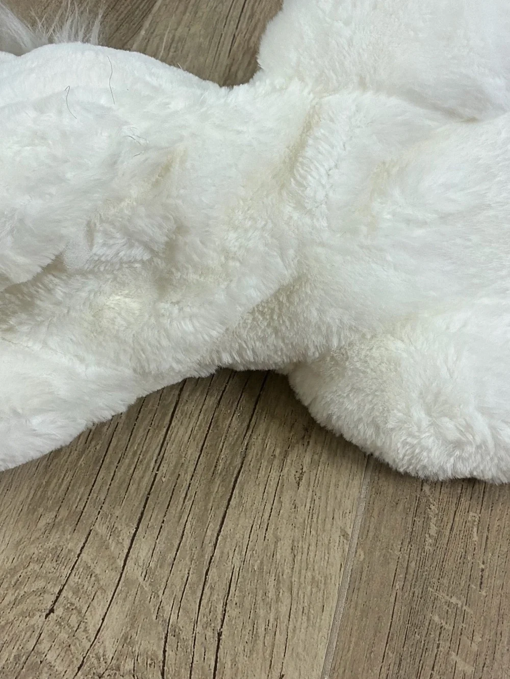 FAO Schwarz White Unicorn Plush Stuffed Animal 22” Iridescent Horn & Hooves